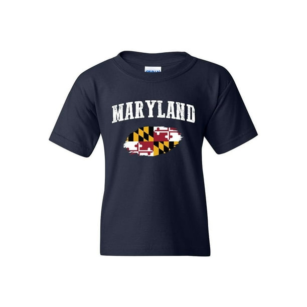 Mom`s Favorite Maryland State Flag Traveler`s Gift Unisex Hoodie for Girls and Boys